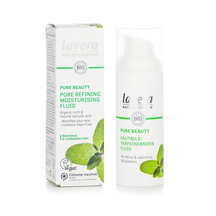 Lavera Pure Beauty Porenverfeinerndes Feuchtigkeitsfluid - Für unreine und Mischhaut 50ml/1.7oz