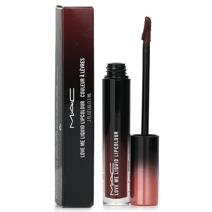 MAC Love Me Flüssiger Lippenstift – Nr. 496 I Vote For Me (Braun) 3,1 ml/0,1 oz