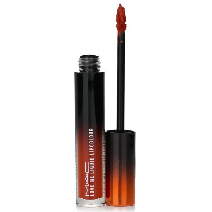 MAC Love Me Flüssiger Lippenstift – Nr. 487 My Lips Are Insured (Intensives Burnt Orange) 3,1 ml/0,1 oz