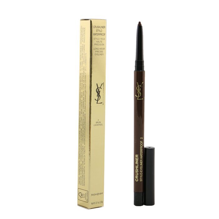 Yves Saint Laurent Crushliner Stylo Wasserfester Eyeliner – # 02 Brun Universel 0,35 g/0,01 Unzen
