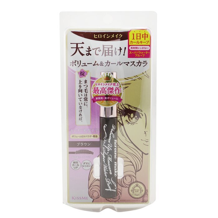 KISS ME Heroine Make Volume UP Mascara Super wasserfest - Nr. 02 Braun 6g/0,2oz
