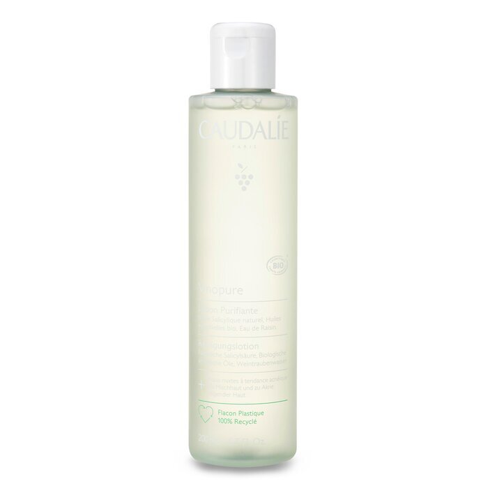 Caudalie Vinopure Reinigendes Gesichtswasser – Für Mischhaut und zu Akne neigende Haut, 200 ml