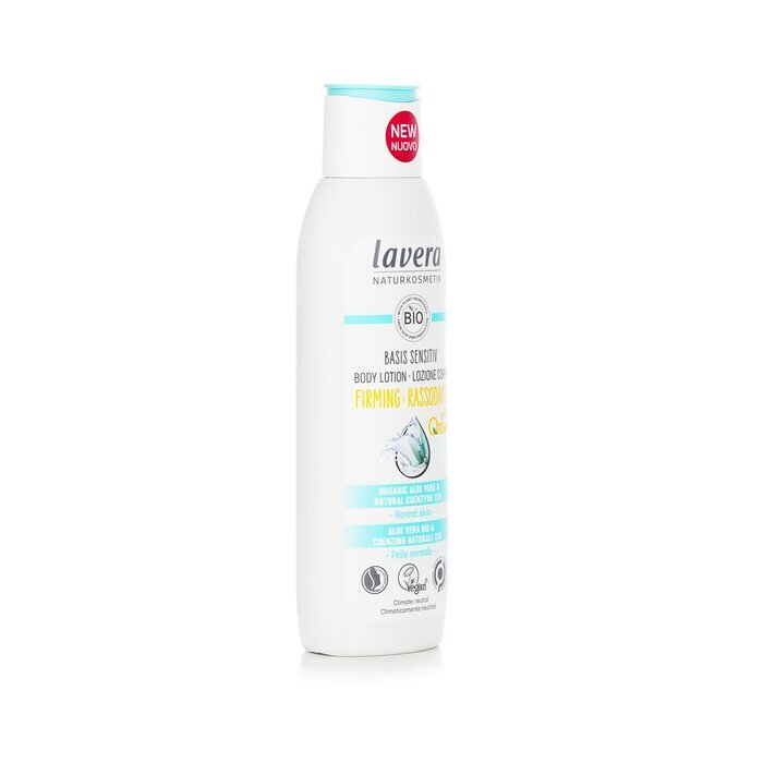 Lavera Basis Sensitiv Straffende Körperlotion mit Bio-Aloe Vera und natürlichem Coenzym Q10 – Für normale Haut 250ml/8.4oz