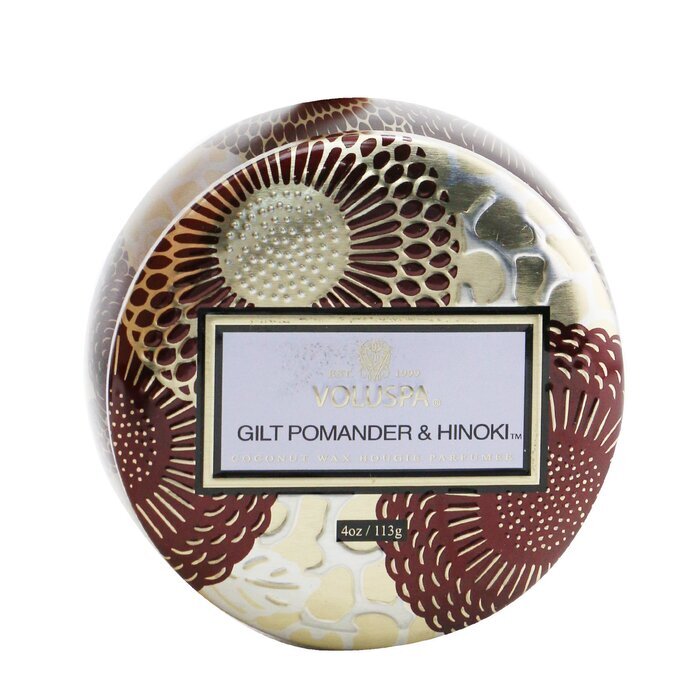 Voluspa Mini-Dose Kerze - Vergoldeter Pomander & Hinoki 113g/4oz