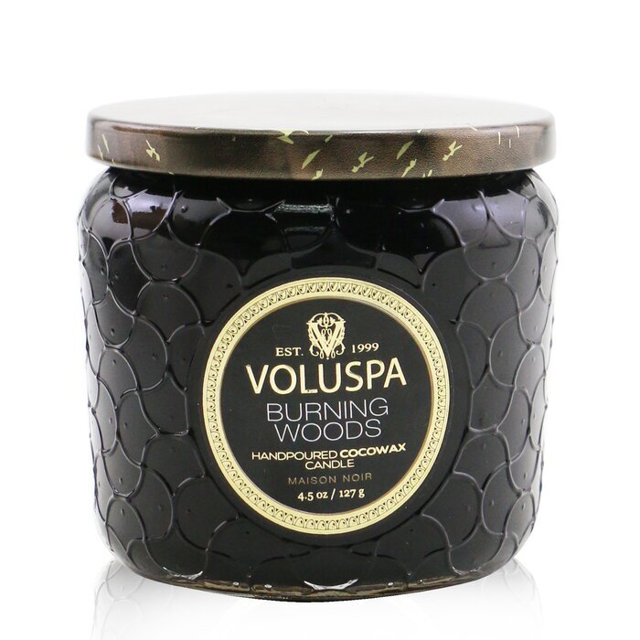 Voluspa Petite Kerze im Glas – Burning Woods, 128 g/4,5 oz