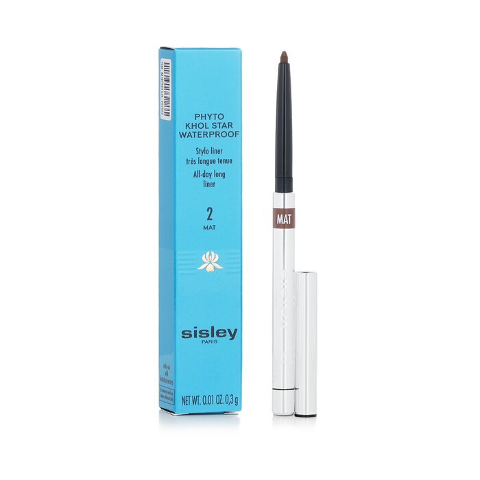 Sisley Phyto Khol Star Waterproof Stylo Liner – 2 Matte Tonka, 0,3 g