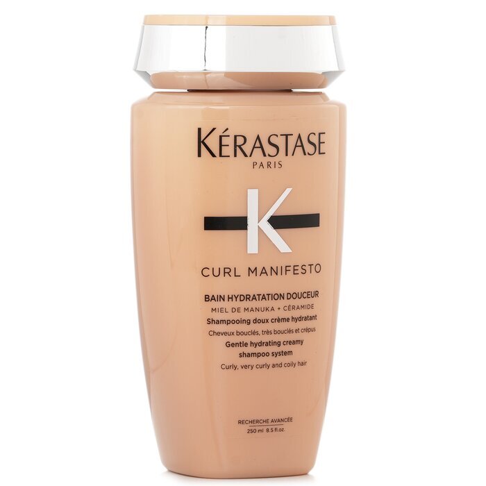 Kerastase Curl Manifesto Bain Hydratation Douceur Sanftes, feuchtigkeitsspendendes, cremiges Shampoo (für lockiges, sehr lockiges und krauses Haar) 250 ml/8,5 oz