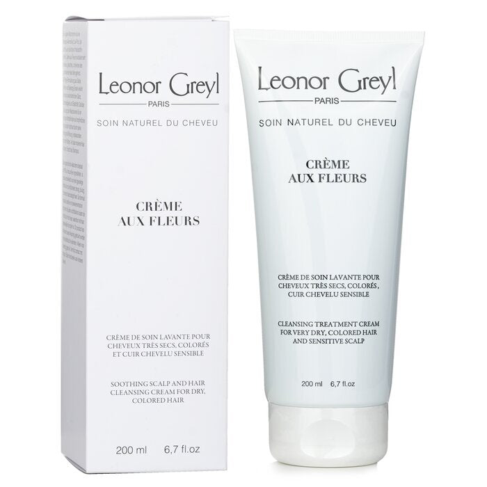 Leonor Greyl Creme Aux Fleurs Reinigungscreme-Shampoo (für sehr trockenes Haar und empfindliche Kopfhaut) 200 ml