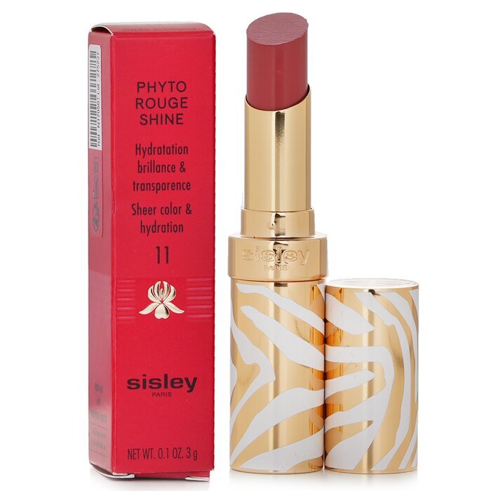 Sisley Phyto Rouge Shine Feuchtigkeitsspendender, glänzender Lippenstift – Nr. 11 Sheer Blossom, 3 g/0,1 oz
