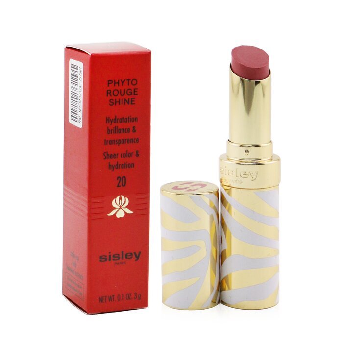 Sisley Phyto Rouge Shine Feuchtigkeitsspendender, glänzender Lippenstift – Nr. 20 Sheer Petal, 3 g/0,1 oz