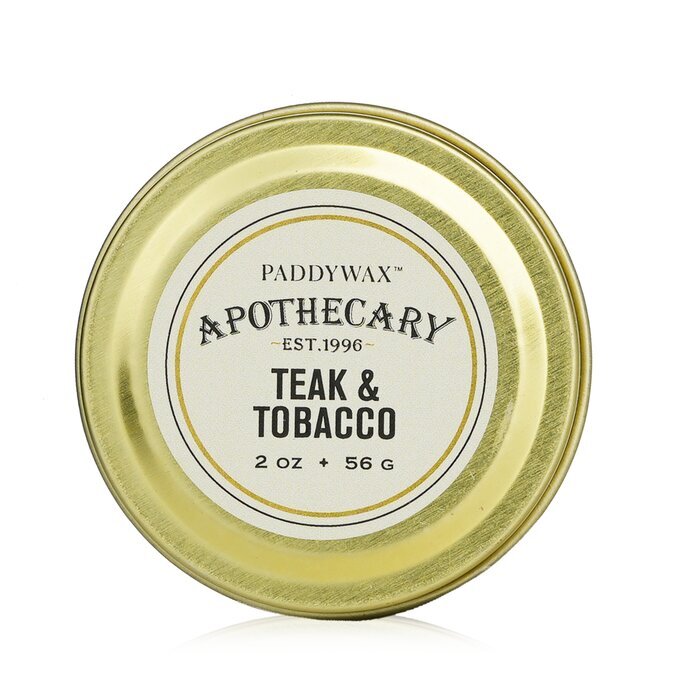 Paddywax Apothekerkerze – Teak und Tabak, 56 g/2 oz
