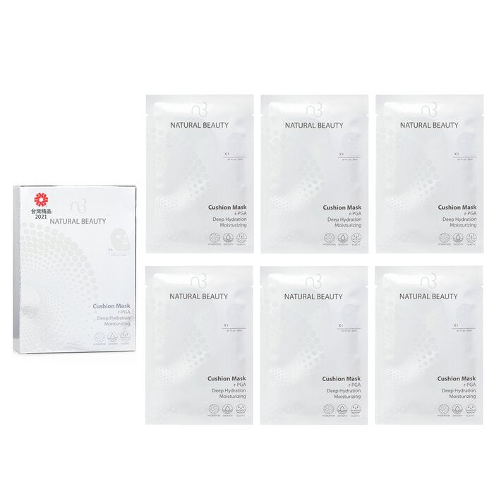 Natural Beauty r-PGA Feuchtigkeitsspendende Kissenmaske mit Tiefenwirkung, 6 x 20 ml