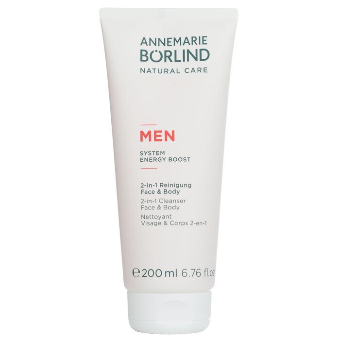 Annemarie Börlind Men System Energy Boost 2-in-1 Reiniger Gesicht & Körper 200ml/6.76oz