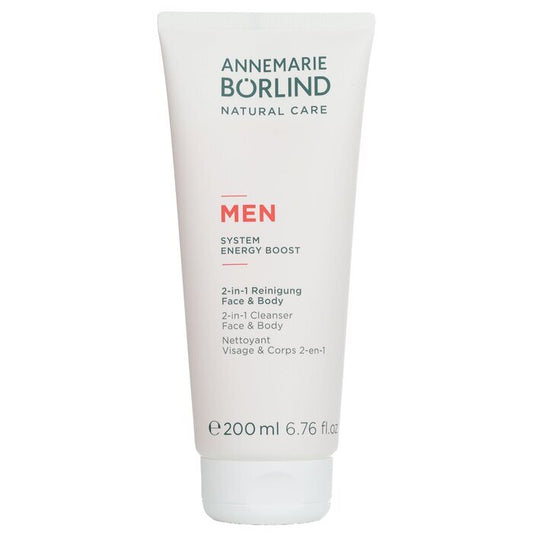 Annemarie Börlind Men System Energy Boost 2-in-1 Reiniger Gesicht & Körper 200ml/6.76oz