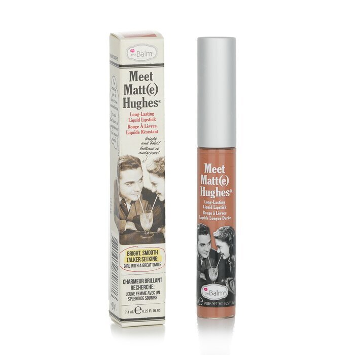 TheBalm Meet Matte Hughes Langanhaltender flüssiger Lippenstift – Humble 7,4 ml/0,25 oz