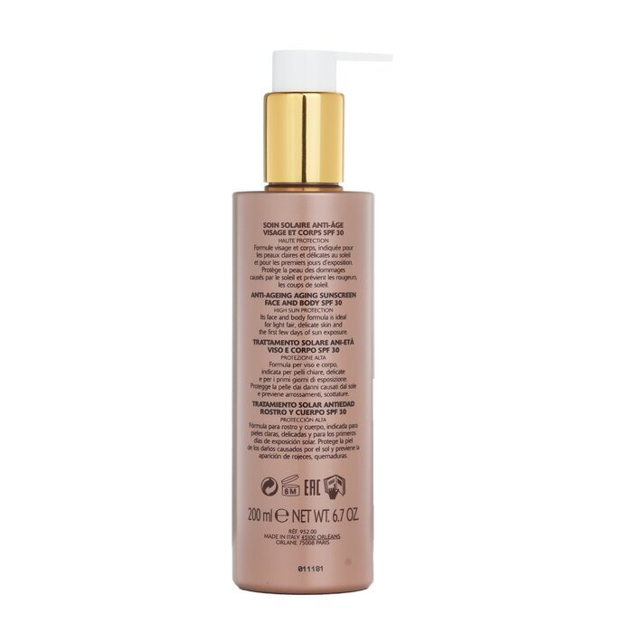 Orlane Anti-Aging Sonnencreme Gesicht und Körper SPF30 200ml/6.7oz