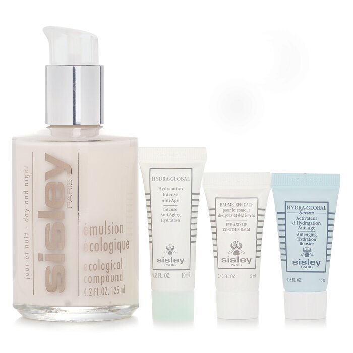 Sisley Emulsion Ecologique Set : Ecologique Emulsion 125ml + Serum 5ml + Hydration 10ml + Eye & Lip Balm 5ml 4pcs