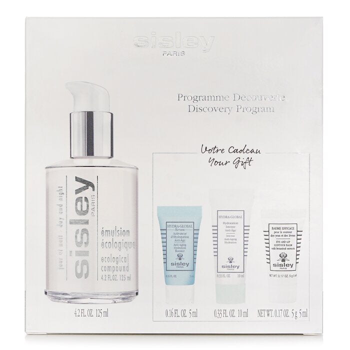 Sisley Emulsion Ecologique Set : Ecologique Emulsion 125ml + Serum 5ml + Hydration 10ml + Eye & Lip Balm 5ml 4pcs