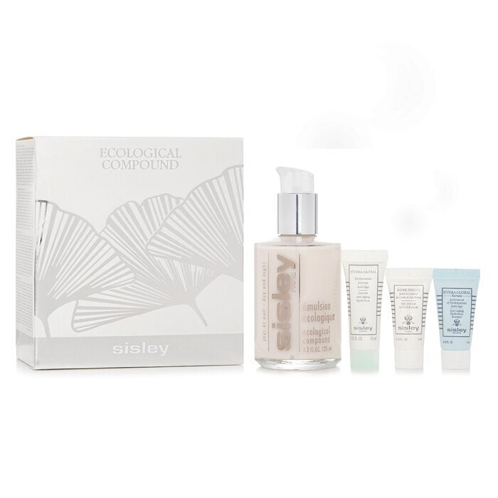 Sisley Emulsion Ecologique Set : Ecologique Emulsion 125ml + Serum 5ml + Hydration 10ml + Eye & Lip Balm 5ml 4pcs