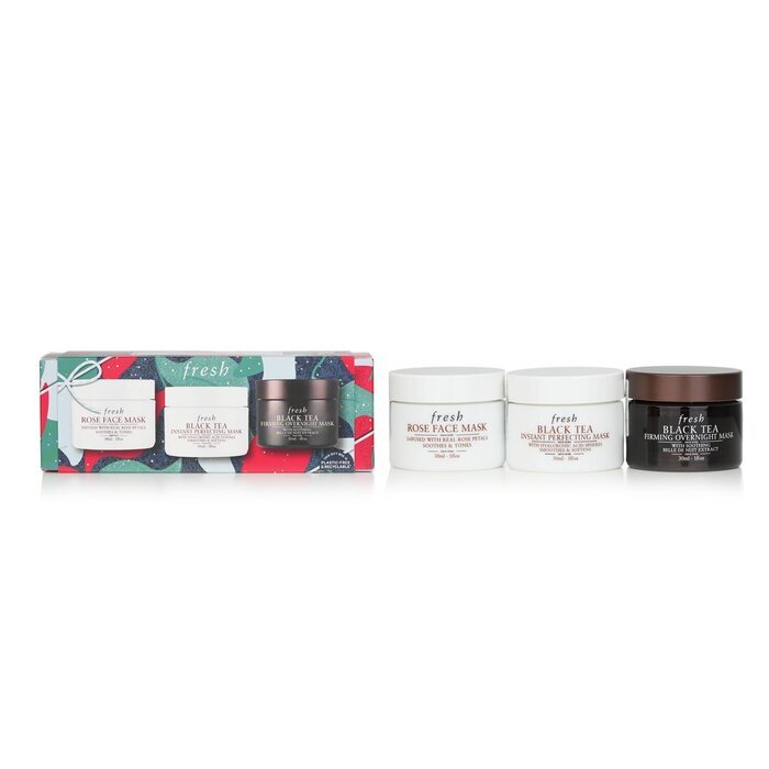 Frisches Mini-Gesichtsmasken-Trio-Set, 3-tlg.