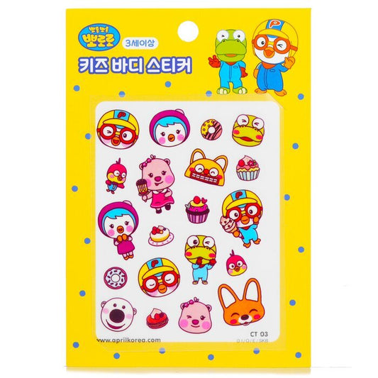 April Korea Pororo Körperaufkleber - CT03 1Stk