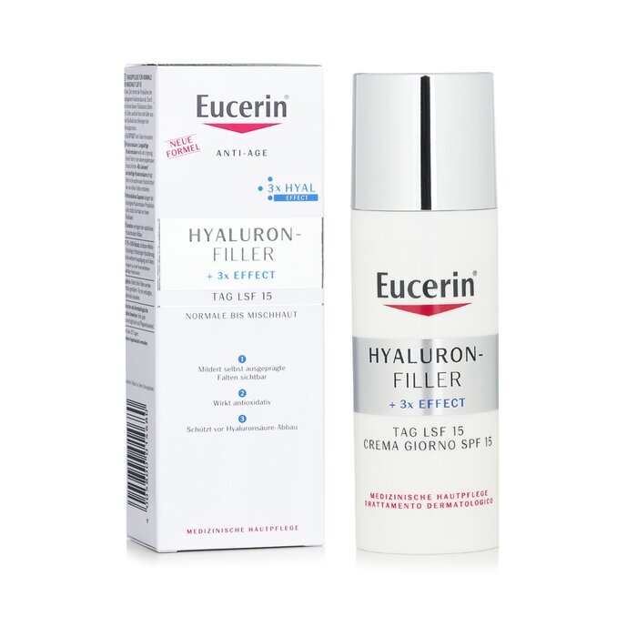 Eucerin Anti Age Hyaluron Filler + 3x Effect Tagescreme LSF15 (für normale/Mischhaut) 50ml