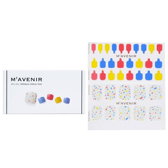 Mavenir Nagelaufkleber (verschiedene Farben) – # Sprinkle Cereal Pedi, 36 Stück