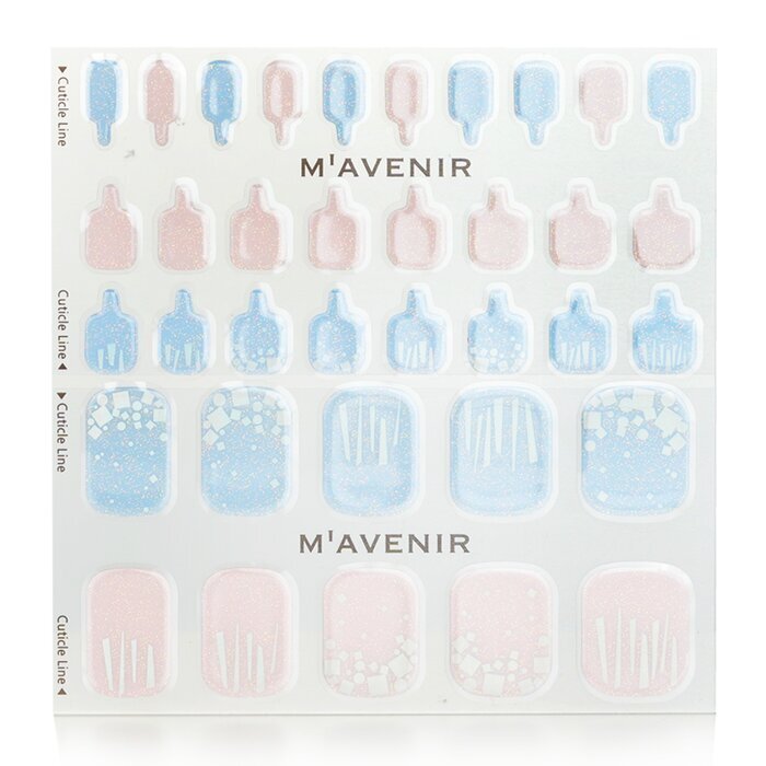 Mavenir Nagelaufkleber (verschiedene Farben) – # Summer Shell Blooming, 32 Stück