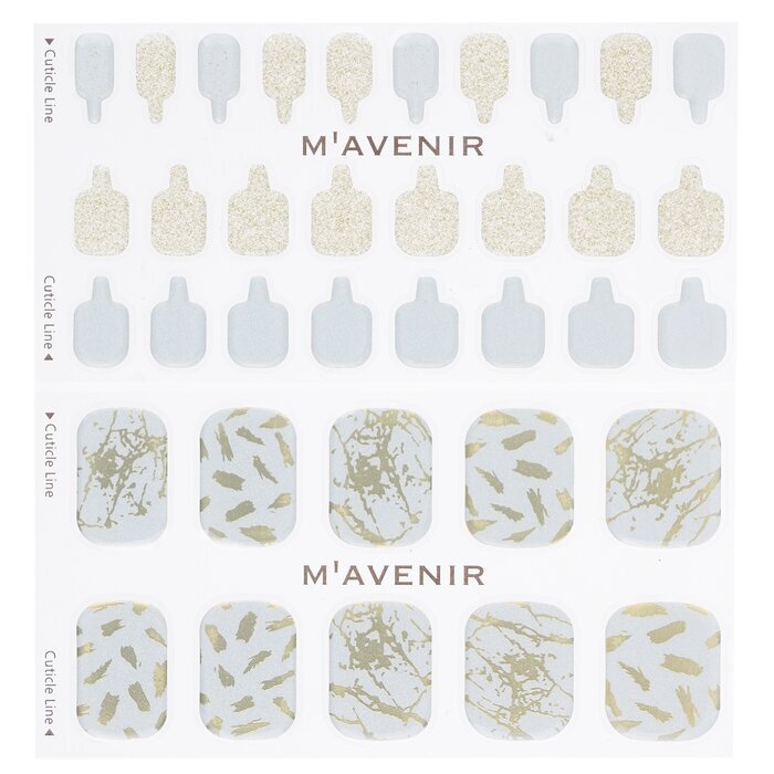 Mavenir Nagelaufkleber (gemustert) – # Powder Of Gold Pedi 36 Stück