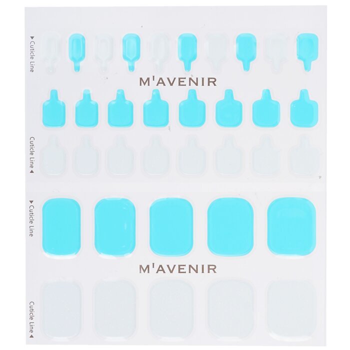 Mavenir Nagelaufkleber (verschiedene Farben) – # White Pearl Summer Pedi, 36 Stück