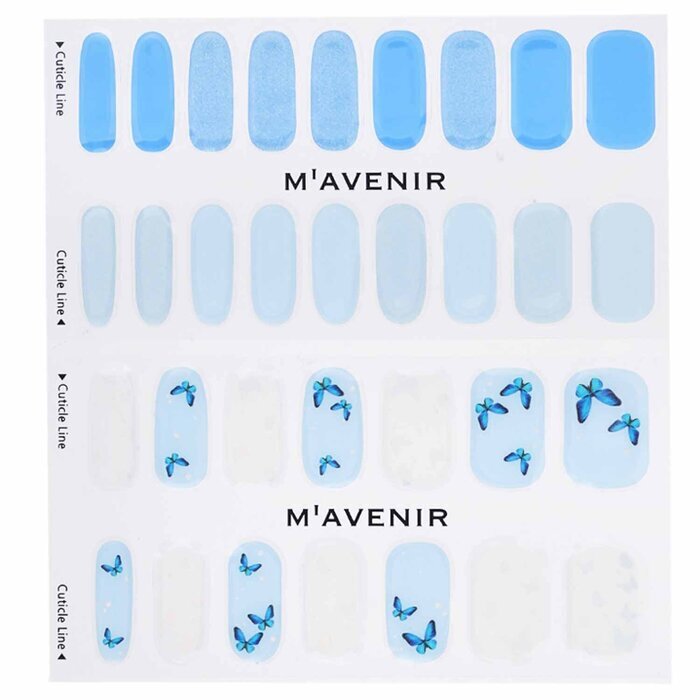Mavenir Nagelaufkleber (blau) – # Blue Mariposa Nail 32 Stück