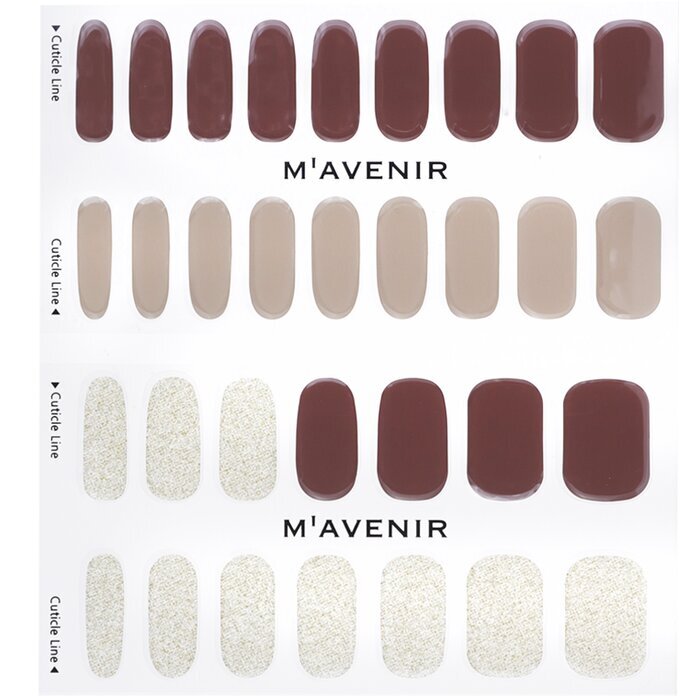 Mavenir Nagelaufkleber (verschiedene Farben) – # Brillante Sepia Nail 32 Stück