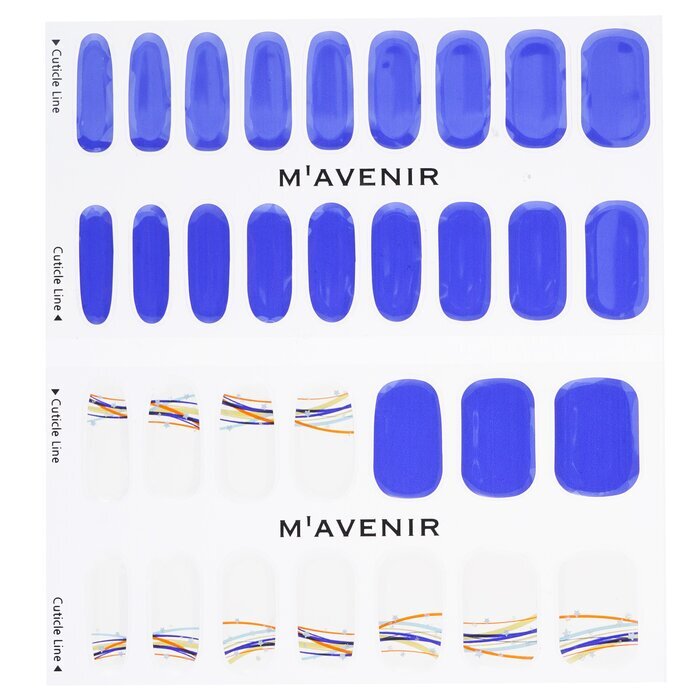 Mavenir Nagelaufkleber (Blau) – # Bright Road Night Nail 32 Stück