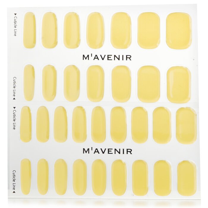 Mavenir Nagelaufkleber (gemustert) – #Nutty Yellow Nail, 32 Stück