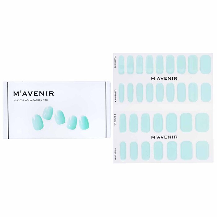 Mavenir Nagelaufkleber (Blau) – # Aqua Garden Nail 32 Stück