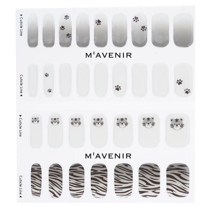 Mavenir Nagelaufkleber (gemustert) – # Tiger Punch Nail 32 Stück