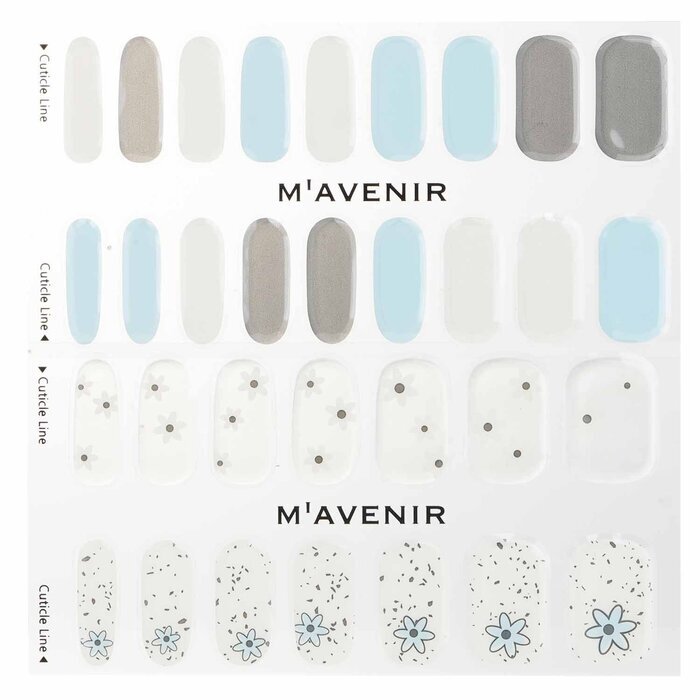 Mavenir Nagelaufkleber (verschiedene Farben) – # Falling Daisy Nail 32 Stück