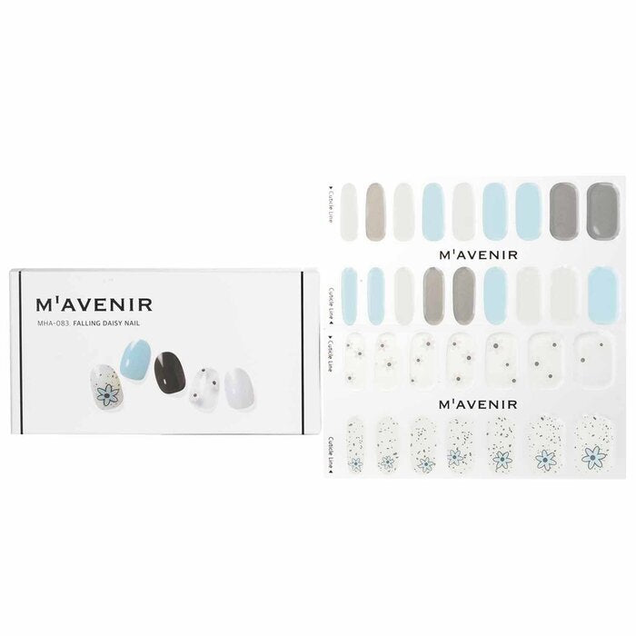 Mavenir Nagelaufkleber (verschiedene Farben) – # Falling Daisy Nail 32 Stück