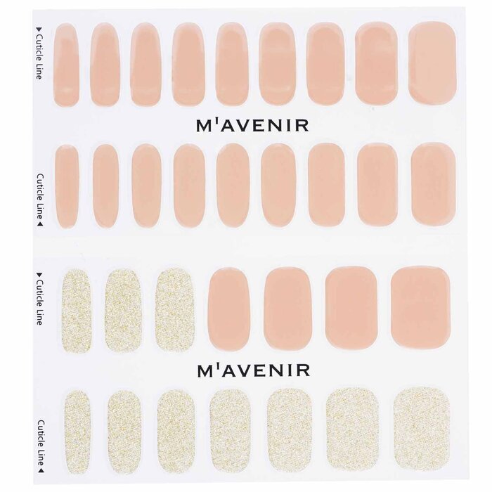 Mavenir Nagelaufkleber (Pink) – # Gold Beach Nail 32 Stück