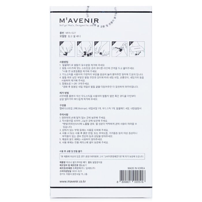 Mavenir Nagelaufkleber (Pink) – # Tear Drop Nail 32 Stück