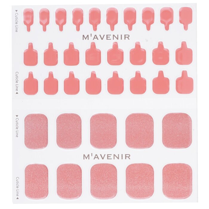 Mavenir Nagelaufkleber (Pink) – # Salmon Coral Pedi, 36 Stück