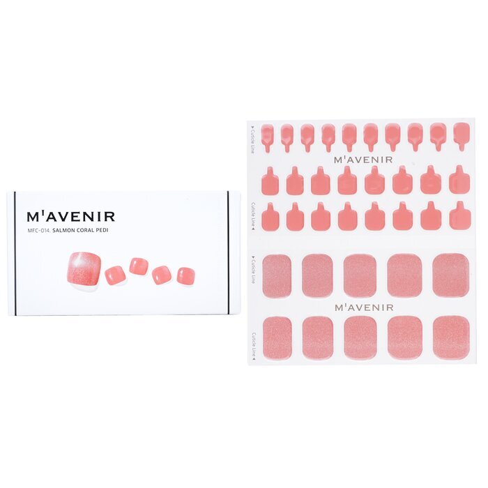 Mavenir Nagelaufkleber (Pink) – # Salmon Coral Pedi, 36 Stück