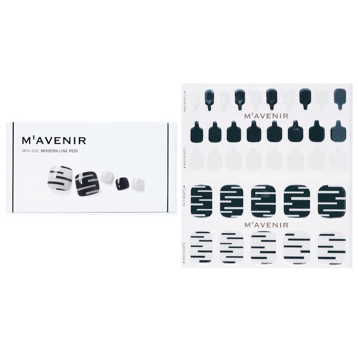 Mavenir Nagelaufkleber (gemustert) – # Modern Line Pedi 36 Stück