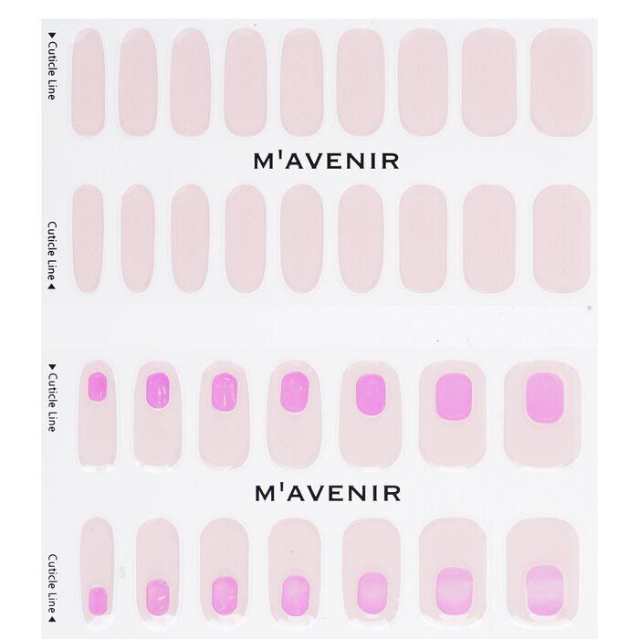 Mavenir Nagelaufkleber (Pink) – # Glass Soft Pink Nail, 32 Stück