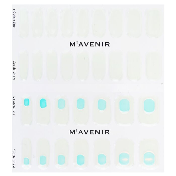Mavenir Nagelaufkleber (Grün) – # Glas Neongrüner Nagel 32 Stück