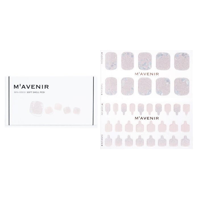 Mavenir Nagelaufkleber (verschiedene Farben) – # Soft Shell Pedi, 36 Stück