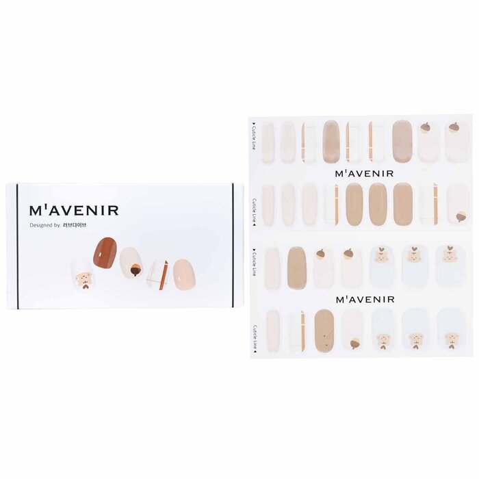 Mavenir Nagelaufkleber (verschiedene Farben) – „Eating Squirrel Nail“, 32 Stück