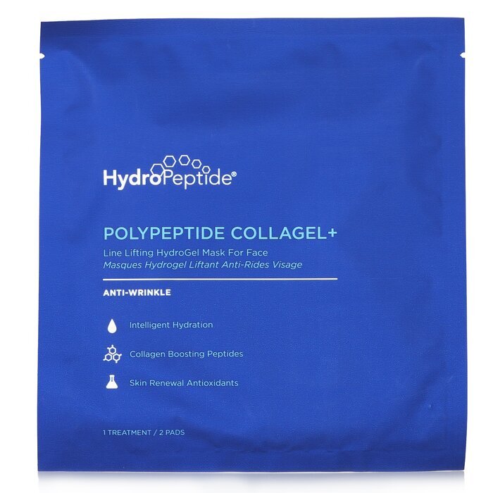HydroPeptide PolyPeptide Collagen+ Line Lifting Hydrogel-Maske für das Gesicht, Anti-Falten, 4 Behandlungen