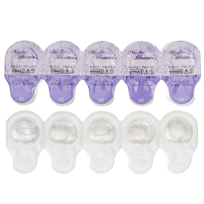 Miche Bloomin' Quarter Veil 1 Tag Farbkontaktlinsen (107 Clear Grege) - - 3,00 10 Stück