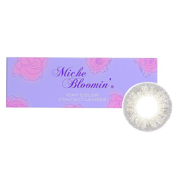 Miche Bloomin' Quarter Veil 1 Tag Farbkontaktlinsen (107 Clear Grege) - - 3,00 10 Stück